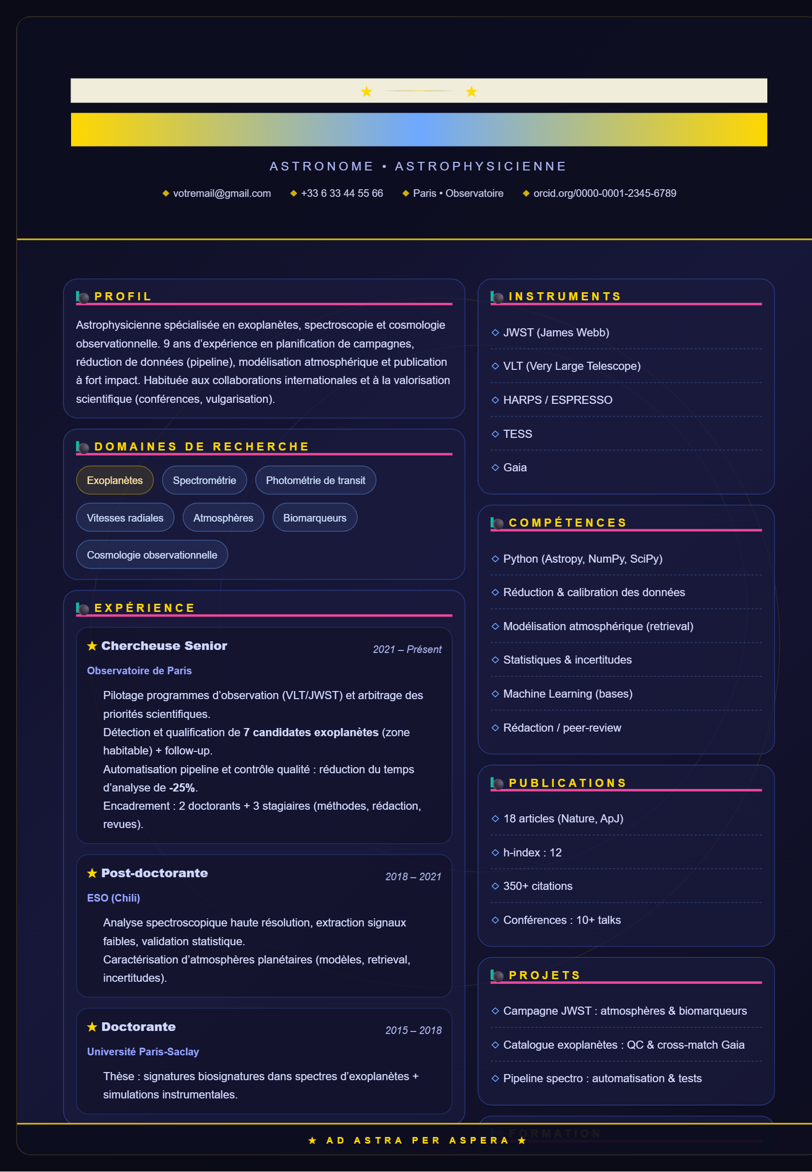 Astronome – Stellar Manuscript