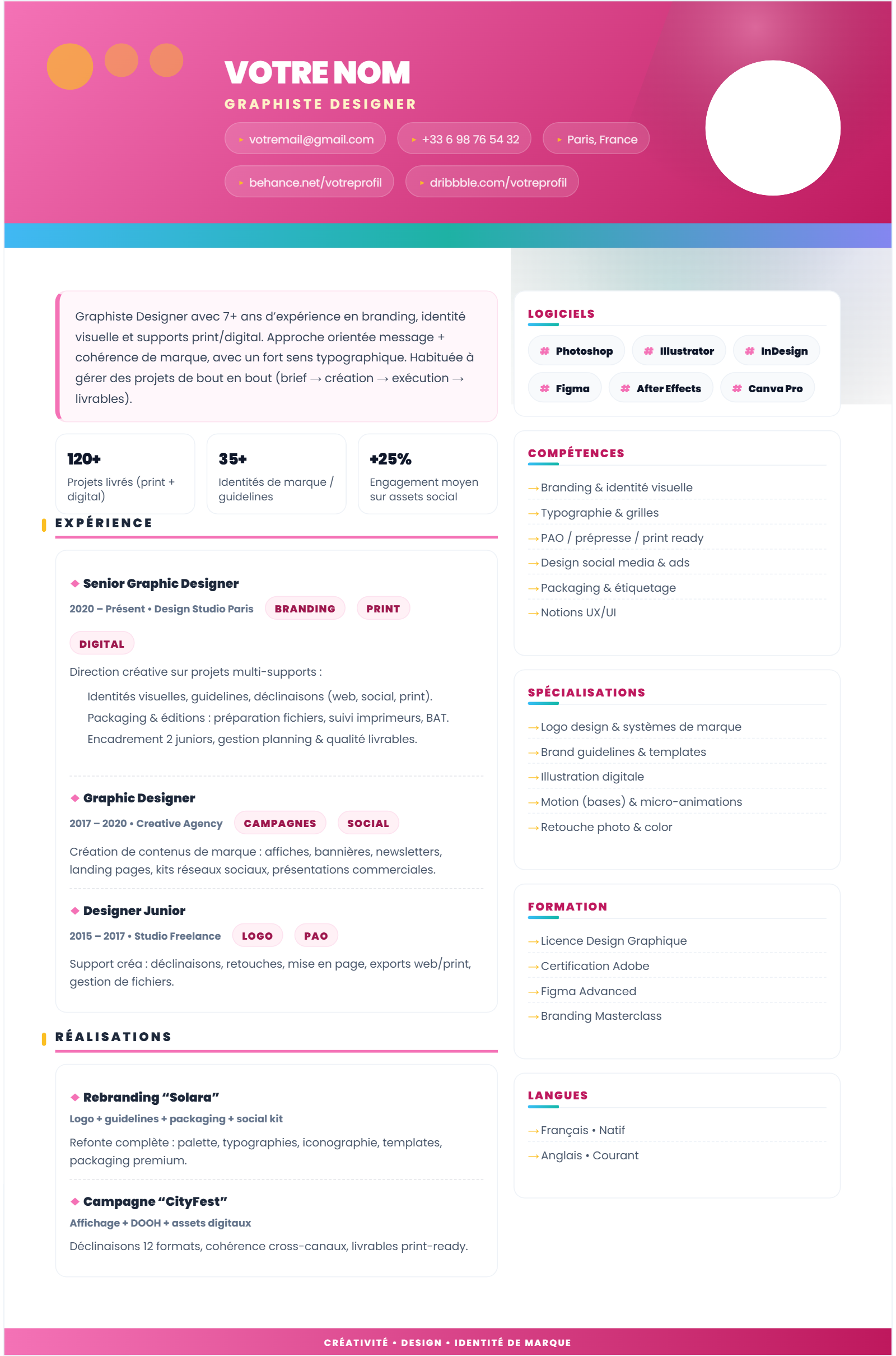 Graphiste - Creative Wave